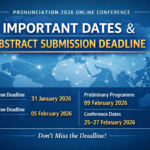 Pronunciation 2026 Online: Important Dates and Abstract Submission Deadline