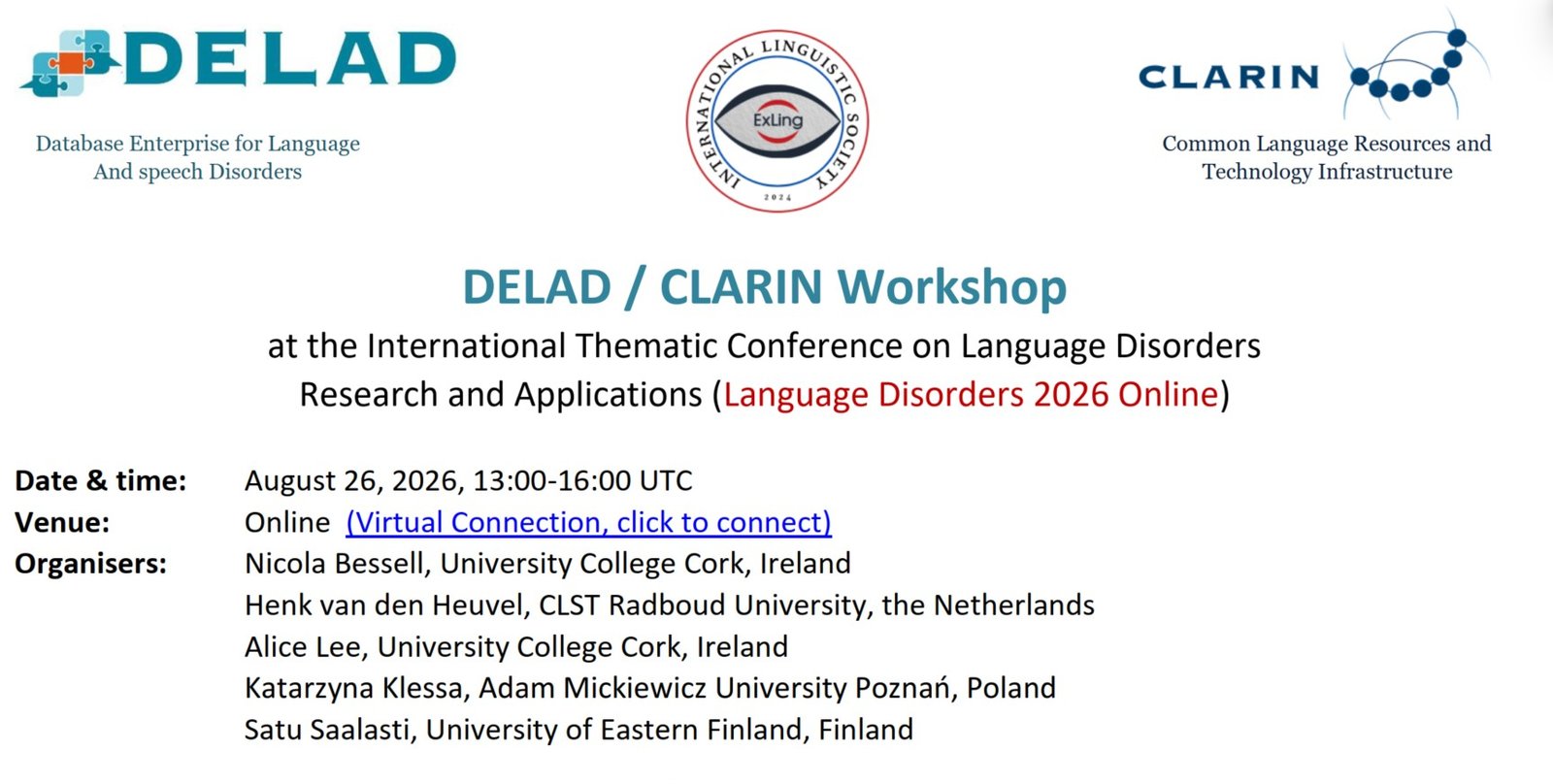 DELAD Special Session Programme Now Available